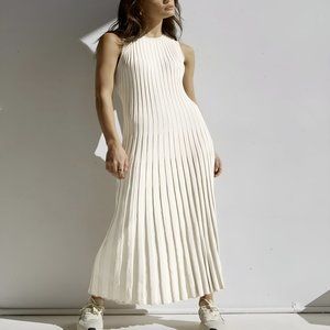 Camille Knit Pleat Maxi Dress (NWT)
